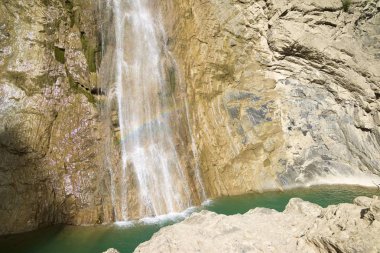 Sorrosal şelale Broto, Pyrenees, Huesca Eyaleti, Aragon, İspanya.