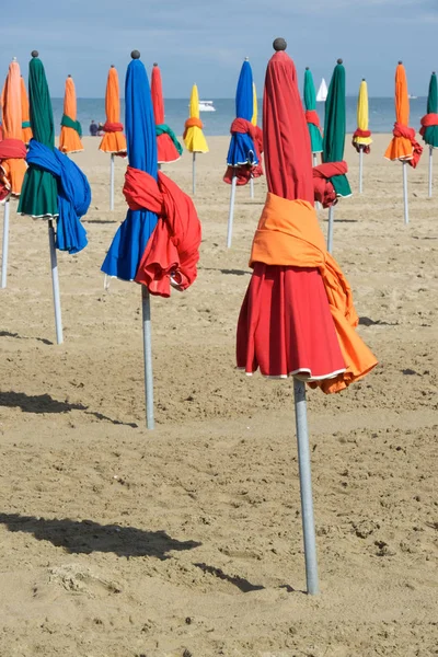 Praia Deauville Normandia França — Fotografia de Stock