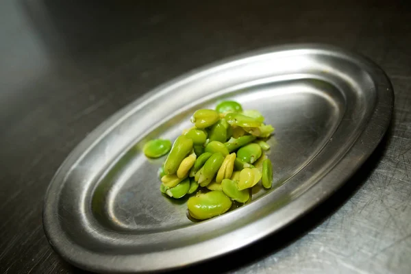 Vegetables Metal Surface — Stock Photo, Image