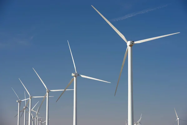 Windmills Electric Power Production Zaragoza Province Aragon Spain — Stock Photo, Image