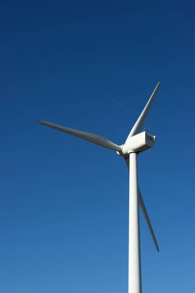 Moinho Vento Para Produção Energia Eléctrica Província Zaragoza Aragão Espanha — Fotografia de Stock