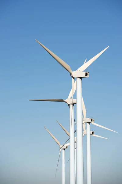 Molinos Viento Para Producción Energía Eléctrica Provincia Zaragoza Aragón España —  Fotos de Stock