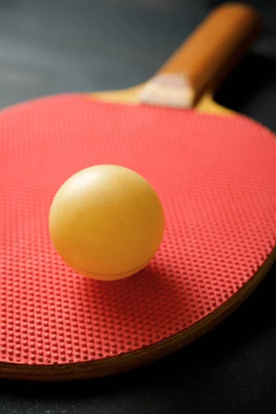 Ball Racquet Play Ping Pong — Stock Photo, Image