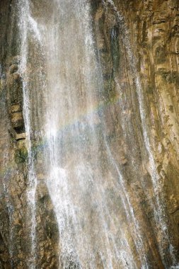 Sorrosal şelale Broto, Pyrenees, Huesca Eyaleti, Aragon, İspanya.