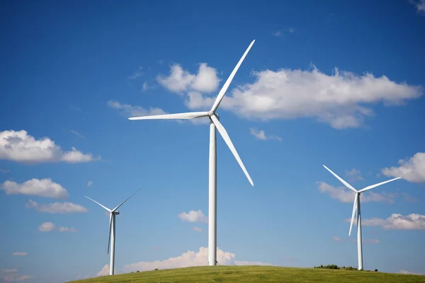 Windmühlen Zur Stromerzeugung Provinz Soria Kastilien Leon Spanien — Stockfoto