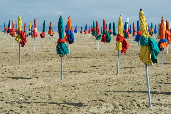 Deauville beach view — Stock Photo, Image