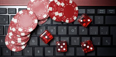Online bet concept clipart