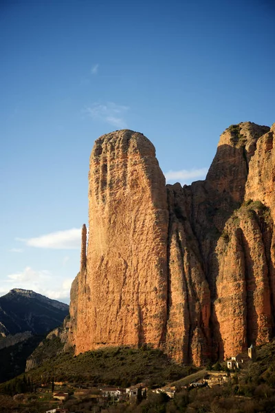 Riglos bergen in Spanje — Stockfoto