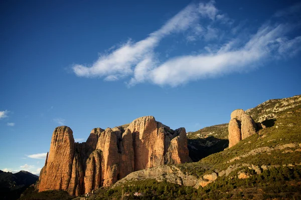 Riglos pohoří ve Španělsku — Stock fotografie