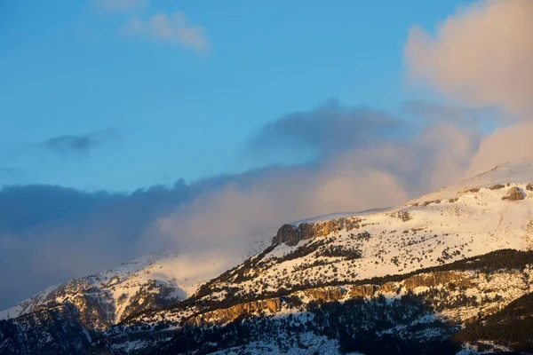 Vinter i Pyrenéerna — Stockfoto