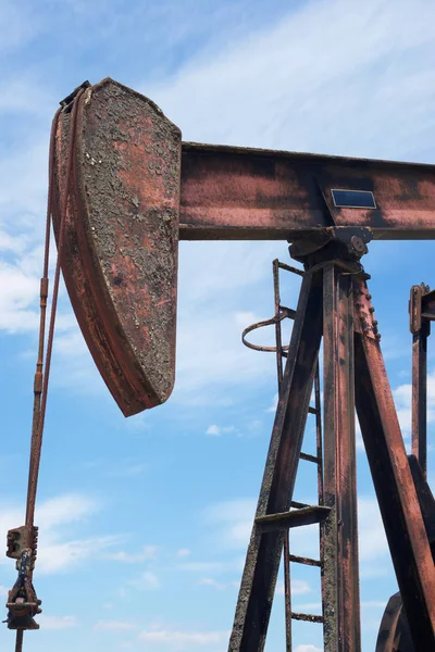 Petrol sahası yakın çekim — Stok fotoğraf