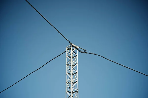 Power line view — Stock Photo, Image