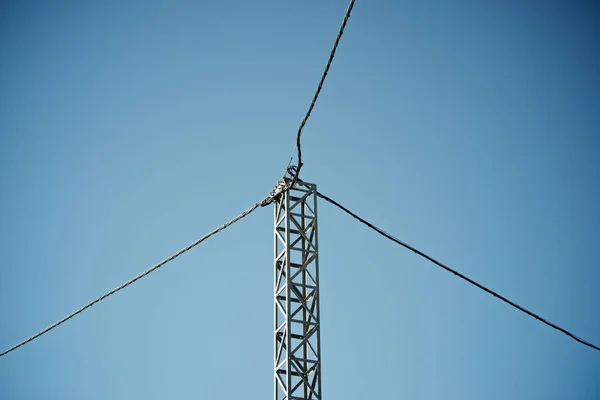 Vista de línea eléctrica — Foto de Stock