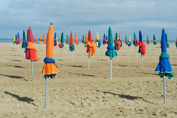 Vista a la playa de Deauville — Foto de Stock