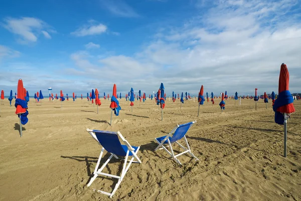 Deauville vista sulla spiaggia — Foto Stock