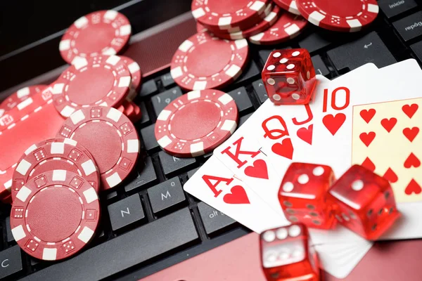 On line gambling concept — Stock Photo, Image