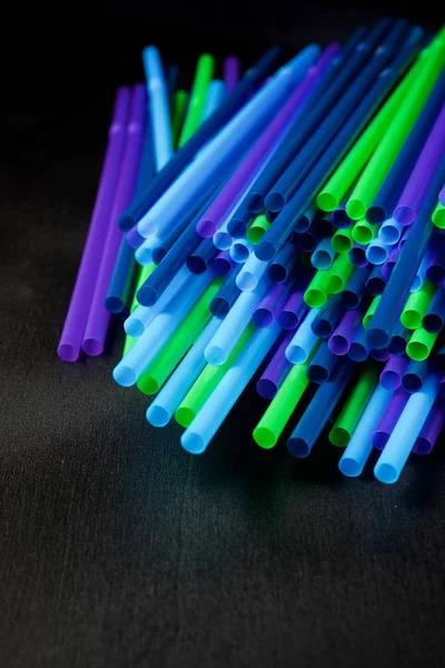 Drinking plastic straws — Stock Photo, Image