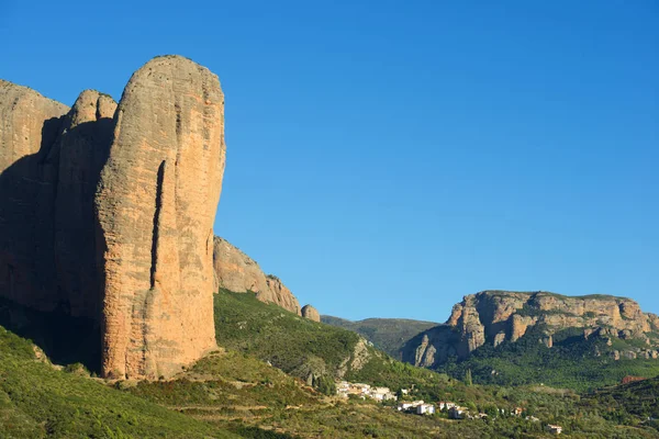 Riglos pohoří ve Španělsku — Stock fotografie
