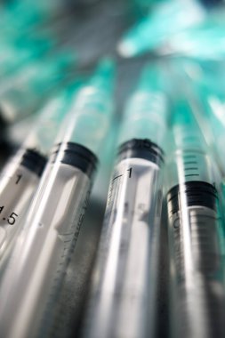 Şırınga yakın çekim