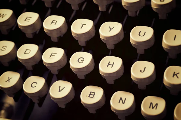 Vista velha da máquina de escrever — Fotografia de Stock