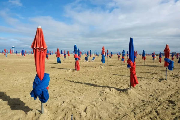 Deauville vista para a praia — Fotografia de Stock