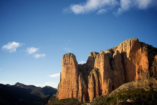 Riglos pohoří ve Španělsku — Stock fotografie