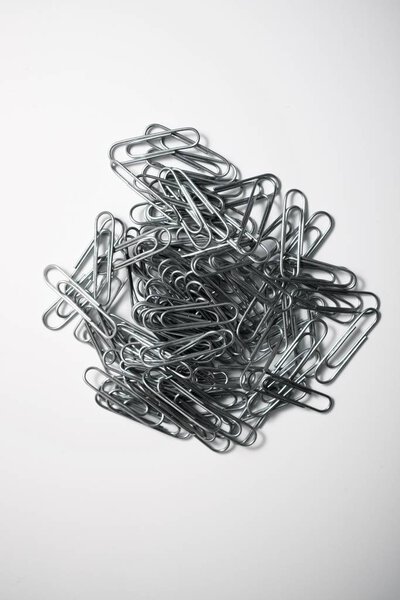 Paperclips close up
