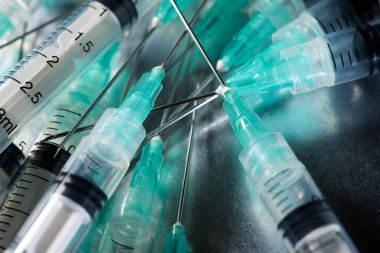 Şırınga yakın çekim