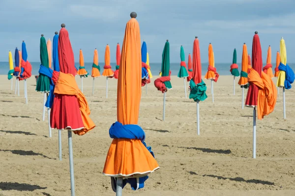 Deauville கடற்கரைக் காட்சி — ஸ்டாக் புகைப்படம்