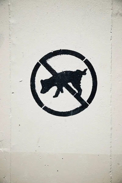 Não mijar cães — Fotografia de Stock