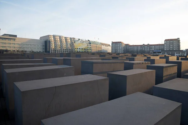 Widok pomnika Holocaustu — Zdjęcie stockowe