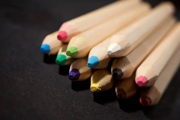 Crayons gros plan — Photo