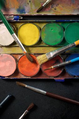 Suluboya araçları görünümü