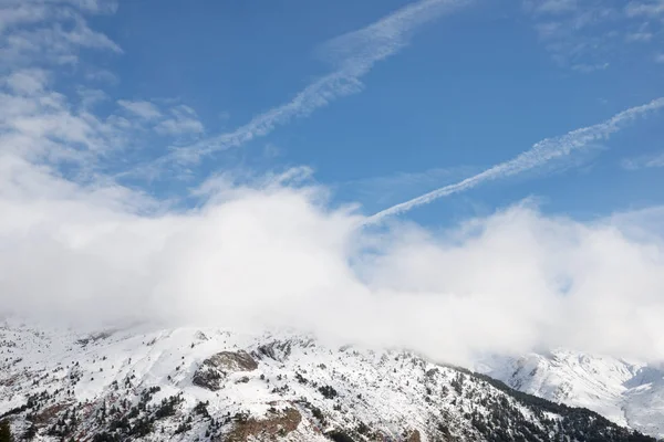 Vinter i Pyrenéerna — Stockfoto