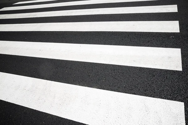 Vista de cruzamento de Zebra — Fotografia de Stock