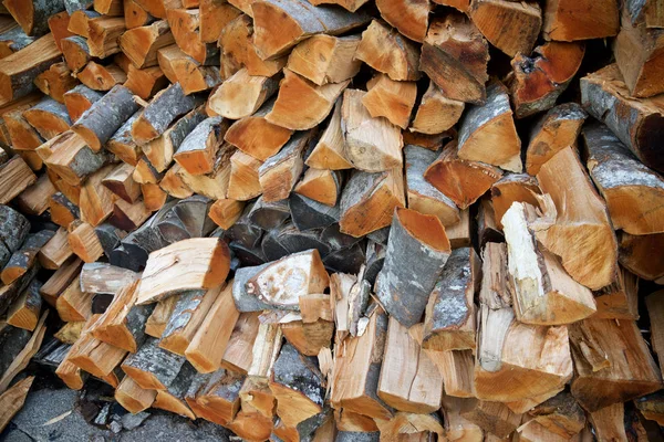 Woodpile background view — Stock Photo, Image