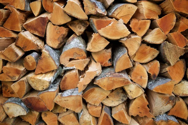 Woodpile background view — Stock Photo, Image