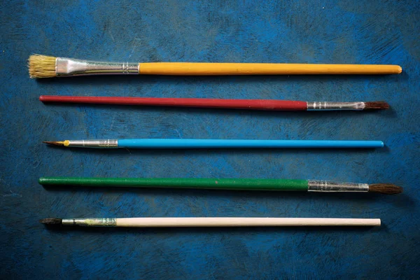 Watercolorist tools view — Stock Photo, Image