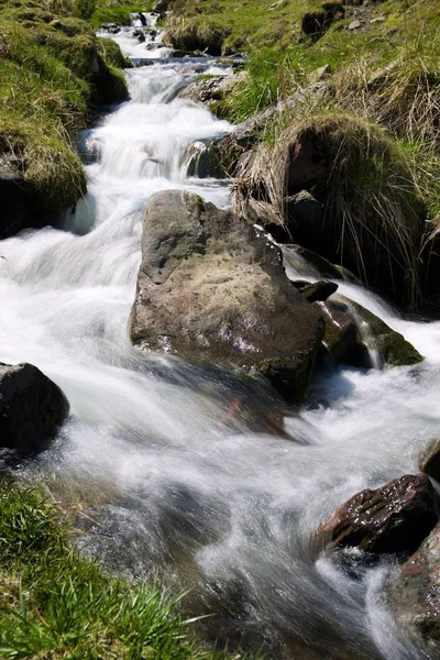 Kreek in de Pyreneeën — Stockfoto