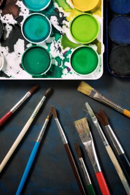 Suluboya araçları görünümü