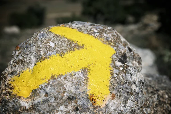 Vue de flèche jaune — Photo