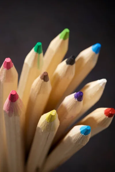 Pencils close up — Stock Photo, Image