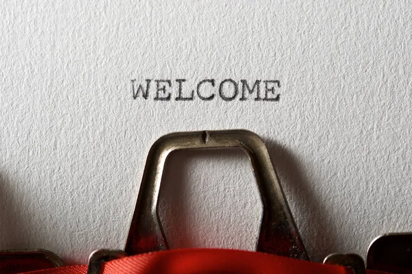 Welcome concept view — Stock Photo, Image