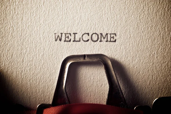 Welcome concept view — Stock Photo, Image