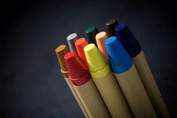 Πολύχρωμο κερί μολύβια — Φωτογραφία Αρχείου