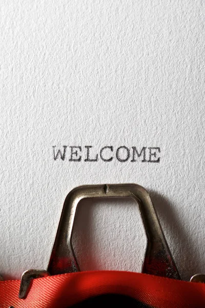 Welcome concept view — Stock Photo, Image