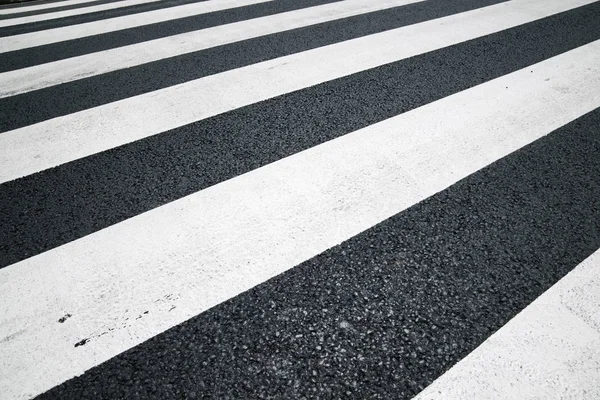 Vista de cruzamento de Zebra — Fotografia de Stock