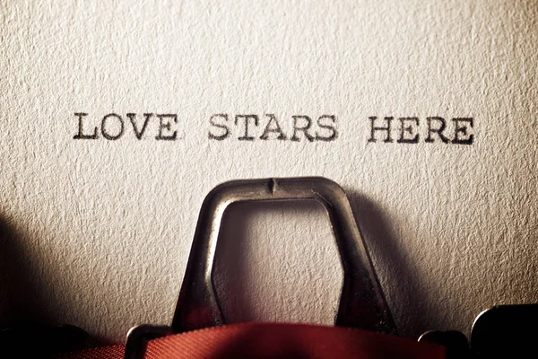 Estrelas do amor aqui — Fotografia de Stock