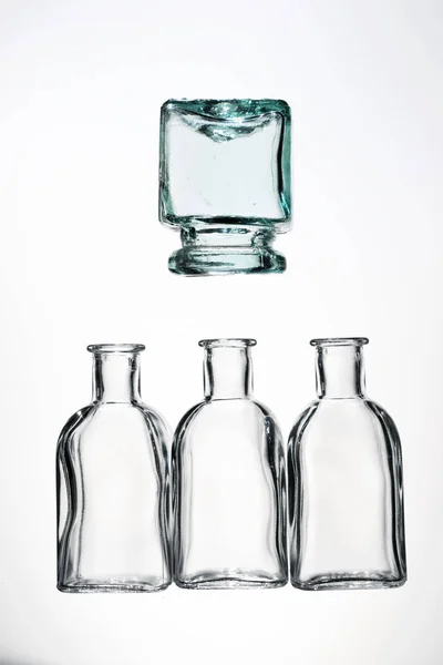 Glass bottles view — Stock Photo, Image