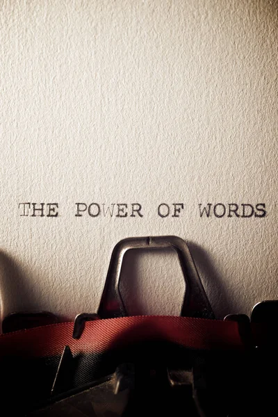 Η δύναμη των λέξεων — Φωτογραφία Αρχείου